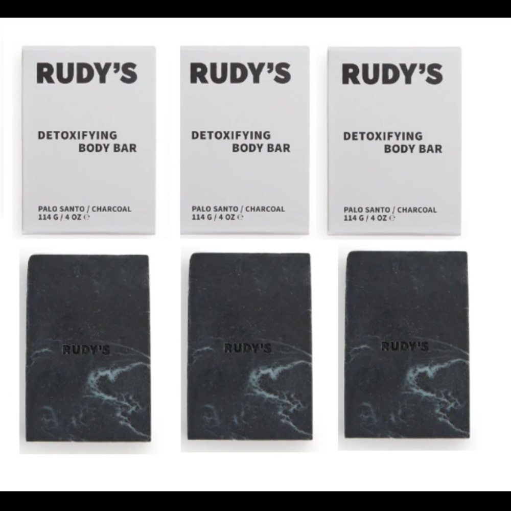 🛎🧼 RUDY’S BARBERSHOP x ACE HOTEL x ALEX CALDERWOOD Soap 3-Pack Detoxifying 🔑